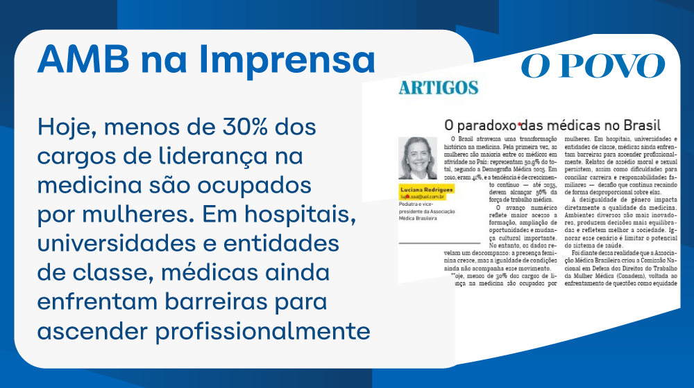 Jornal O POVO – Luciana Rodrigues: O paradoxo das médicas no Brasil